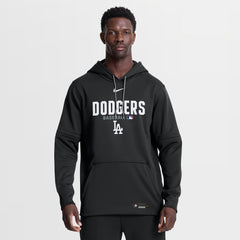 Los Angeles Dodgers Authentic Collection Therma-FIT Hoodie - Black | Nike