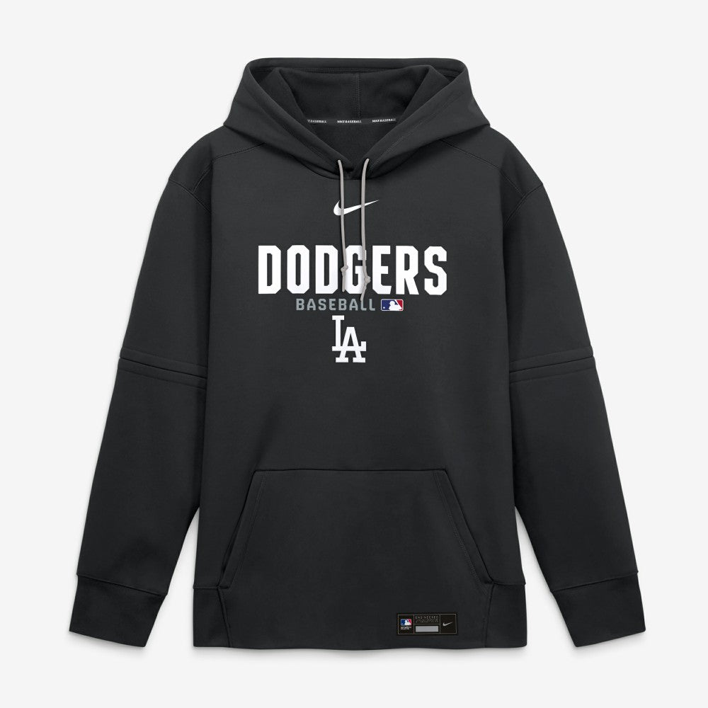 Los Angeles Dodgers Authentic Collection Therma-FIT Hoodie - Black | Nike