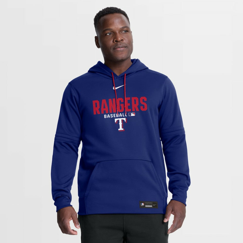 Texas Rangers Authentic Collection Therma-FIT Hoodie - Royal | Nike