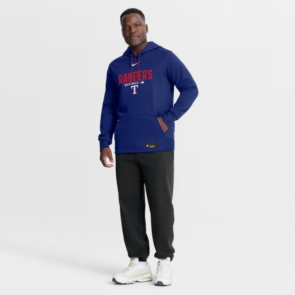 Texas Rangers Authentic Collection Therma-FIT Hoodie - Royal | Nike