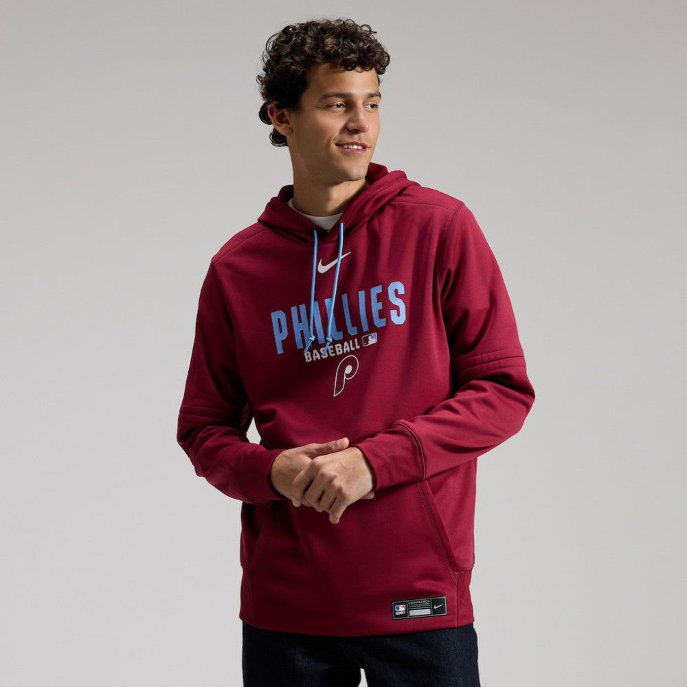 Philadelphia Phillies Authentic Collection Therma-FIT Hoodie - Burgundy | Nike