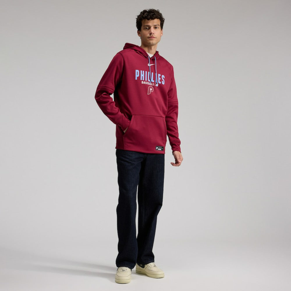 Philadelphia Phillies Authentic Collection Therma-FIT Hoodie - Burgundy | Nike