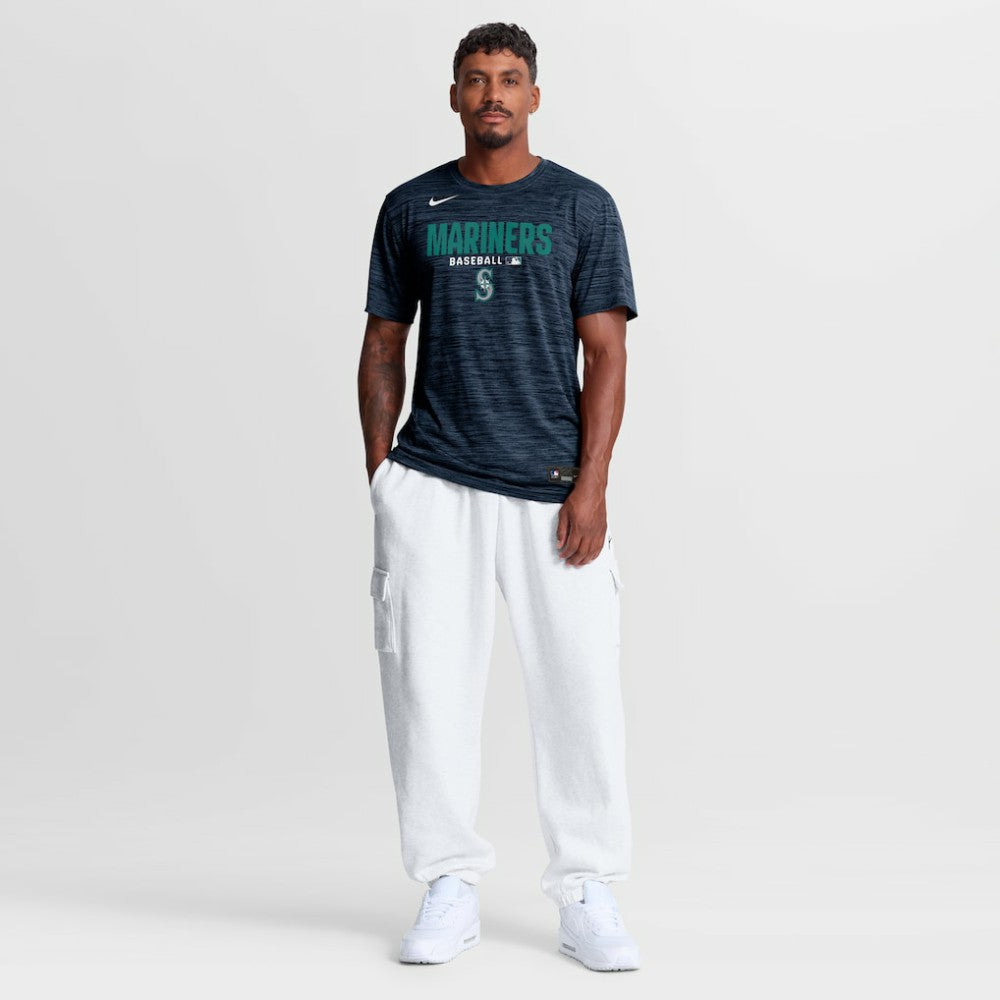 Seattle Mariners Authentic Collection Velocity Dri-FIT T-Shirt - Navy | Nike