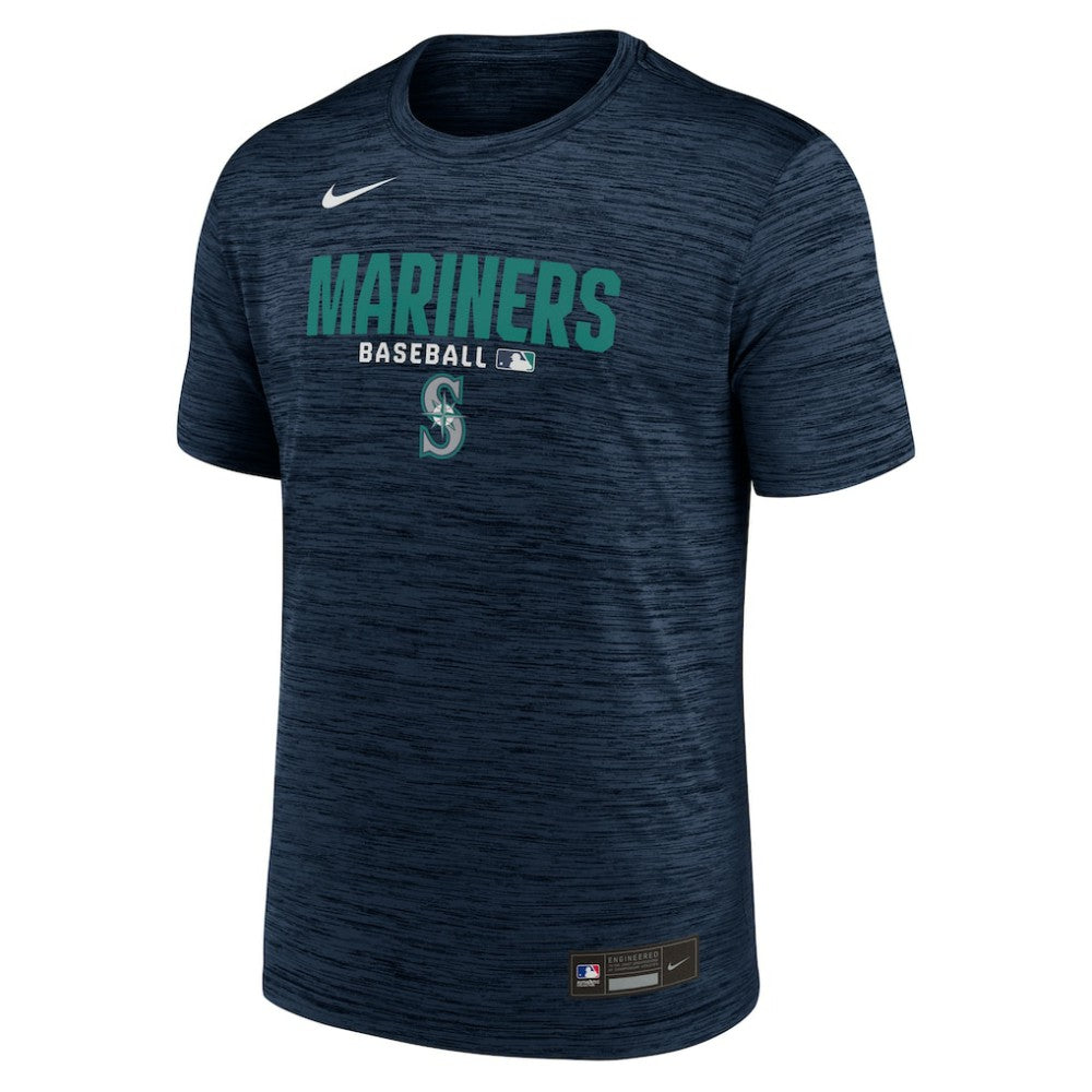 Seattle Mariners Authentic Collection Velocity Dri-FIT T-Shirt - Navy | Nike