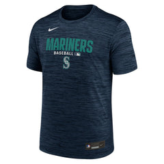 Seattle Mariners Authentic Collection Velocity Dri-FIT T-Shirt - Navy | Nike