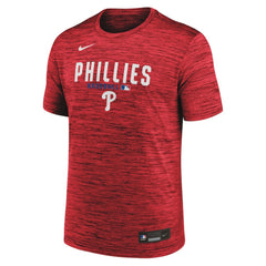 Philadelphia Phillies Authentic Collection Velocity Dri-FIT T-Shirt - Red | Nike