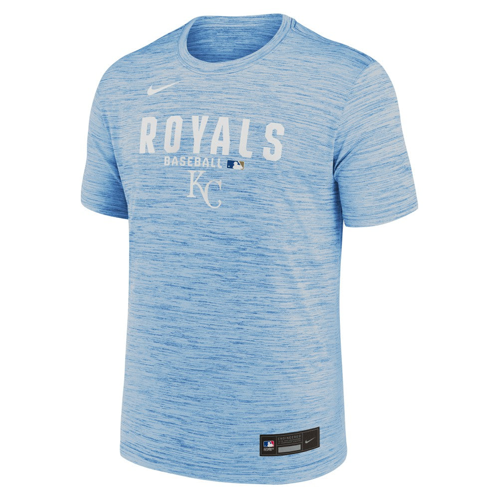 Kansas City Royals Authentic Collection Velocity Dri-FIT T-Shirt - Light Blue | Nike