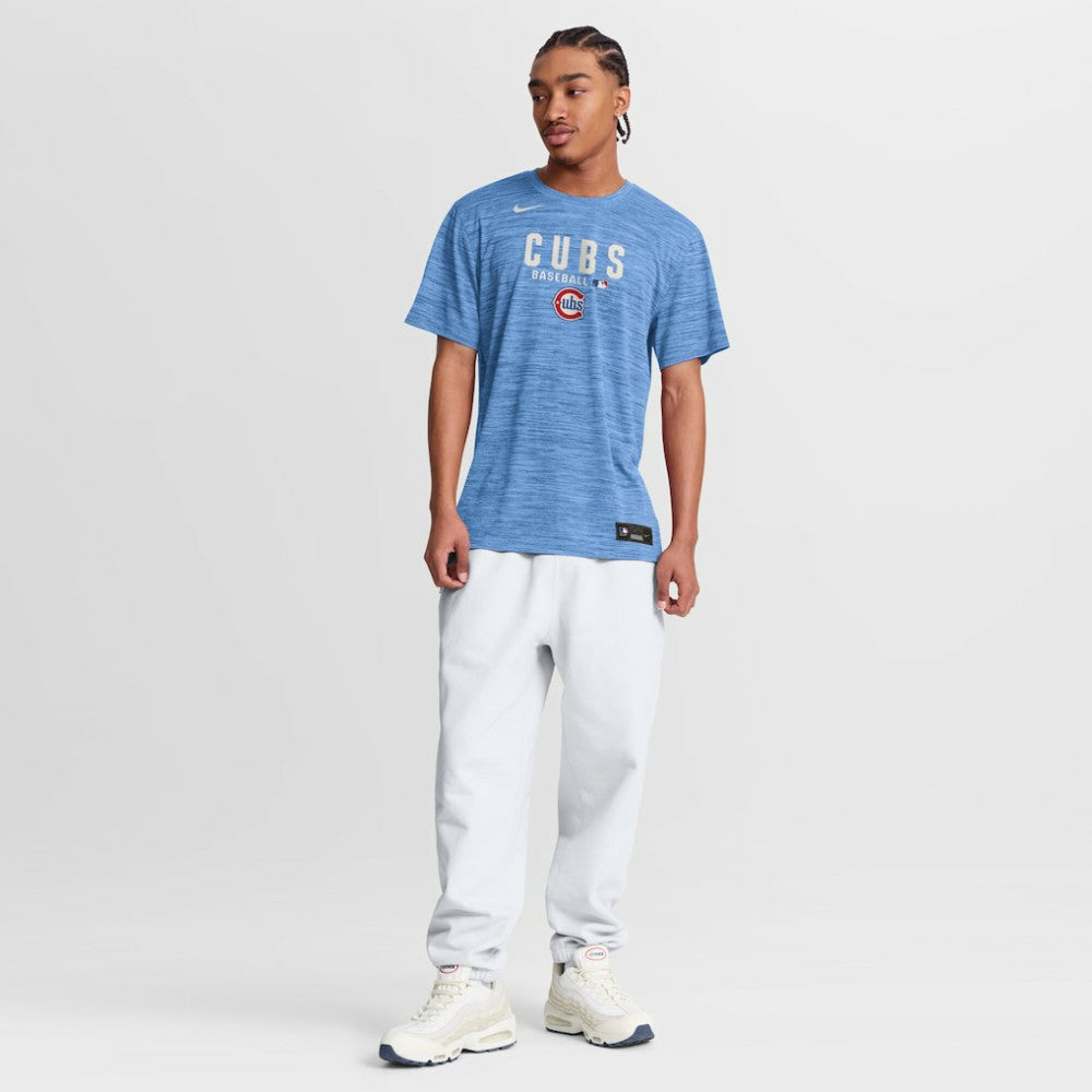 Chicago Cubs Authentic Collection Velocity Dri-FIT T-Shirt - Light Blue | Nike
