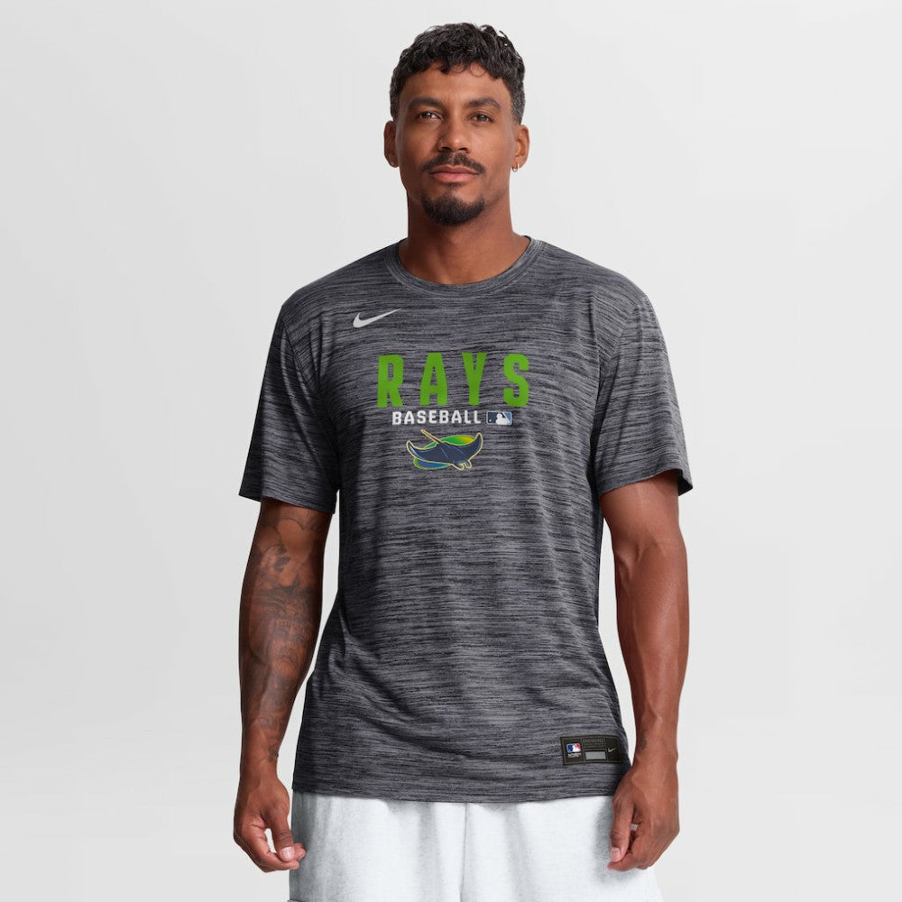 Tampa Bay Rays Authentic Collection Velocity Dri-FIT T-Shirt - Black | Nike