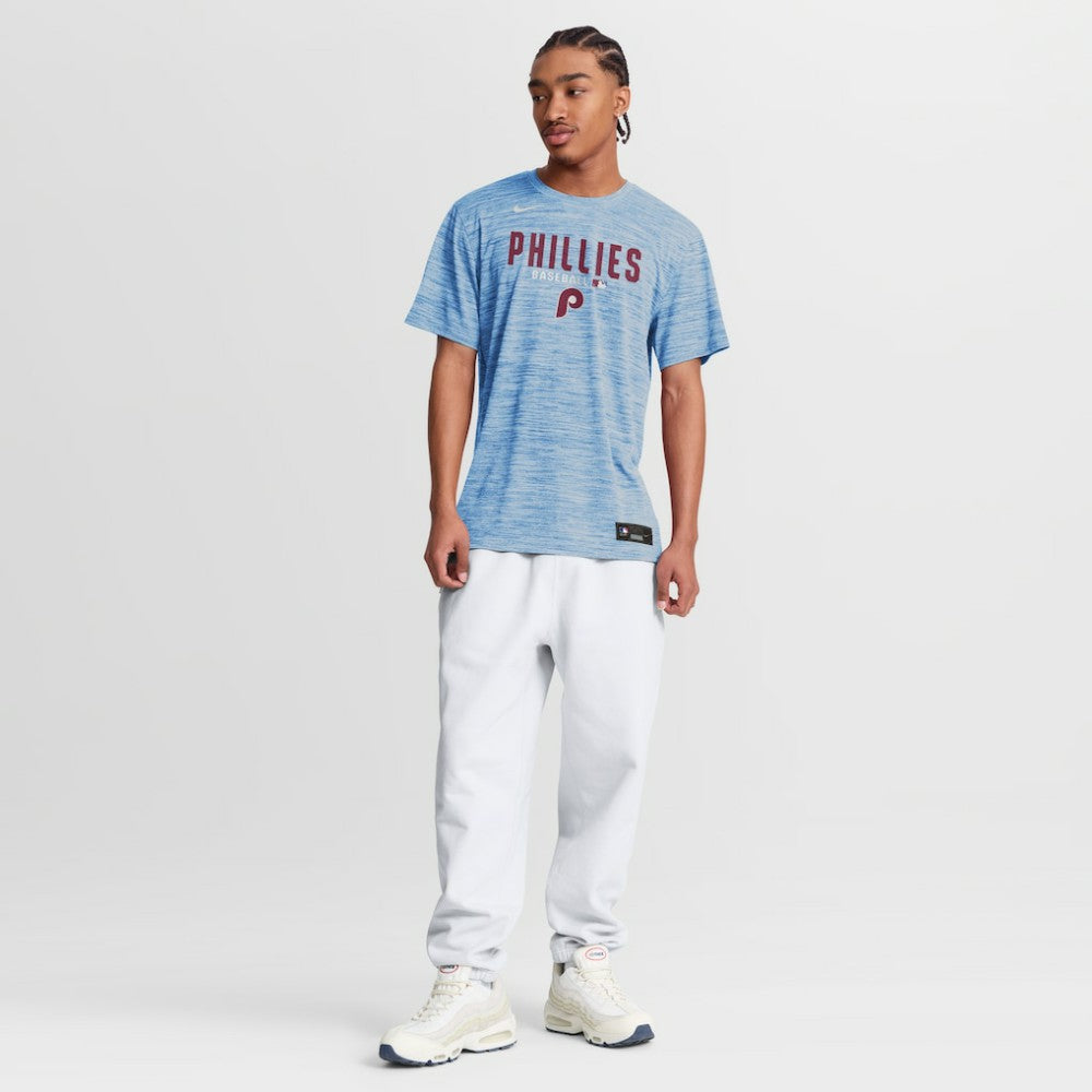 Philadelphia Phillies Authentic Collection Velocity Dri-FIT T-Shirt - Light Blue | Nike