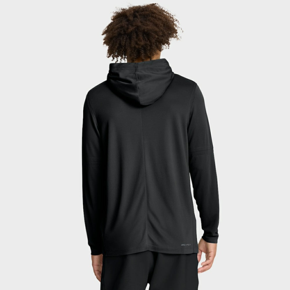 New York Mets Authentic Collection Dri-FIT Long Sleeve Hooded T-Shirt - Black | Nike