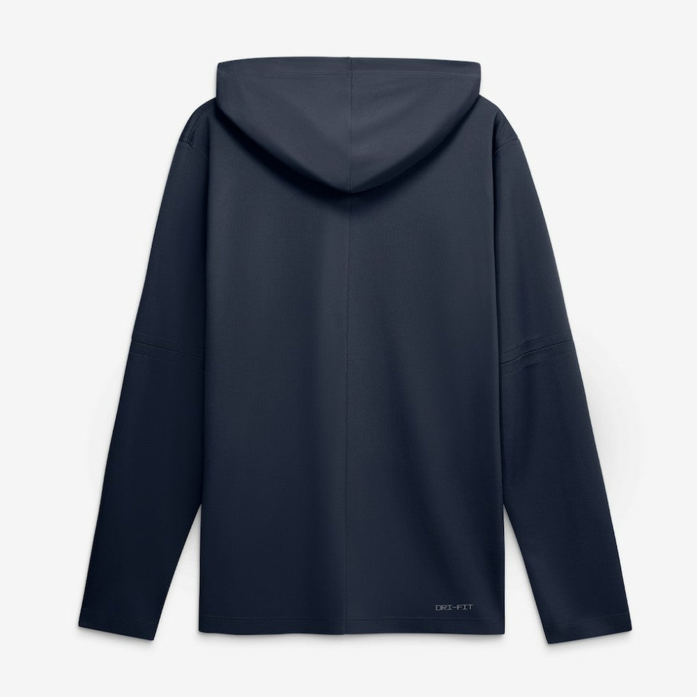 Atlanta Braves Authentic Collection Dri-FIT Long Sleeve Hooded T-Shirt - Navy | Nike