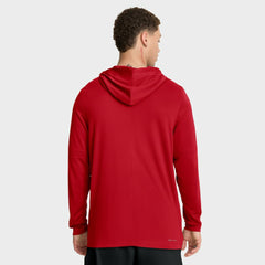 Washington Nationals Authentic Collection Dri-FIT Long Sleeve Hooded T-Shirt - Red | Nike
