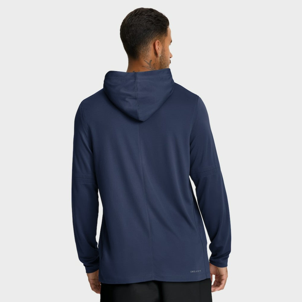 Seattle Mariners Authentic Collection Dri-FIT Long Sleeve Hooded T-Shirt - Navy | Nike