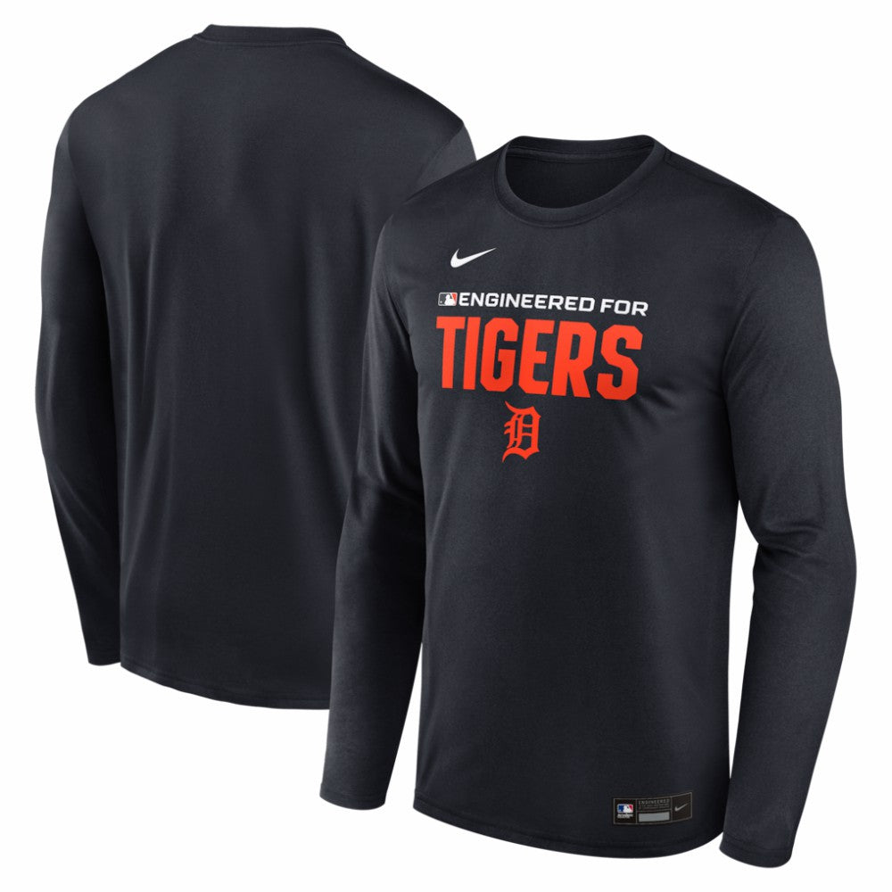 Detroit Tigers Authentic Collection Legend Dri-FIT Long Sleeve T-Shirt - Navy | Nike