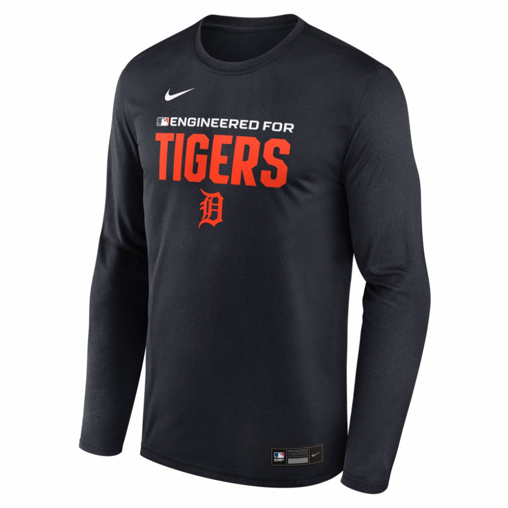 Detroit Tigers Authentic Collection Legend Dri-FIT Long Sleeve T-Shirt - Navy | Nike
