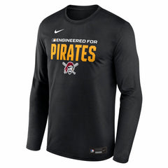Pittsburgh Pirates Authentic Collection Legend Dri-FIT Long Sleeve T-Shirt - Black | Nike