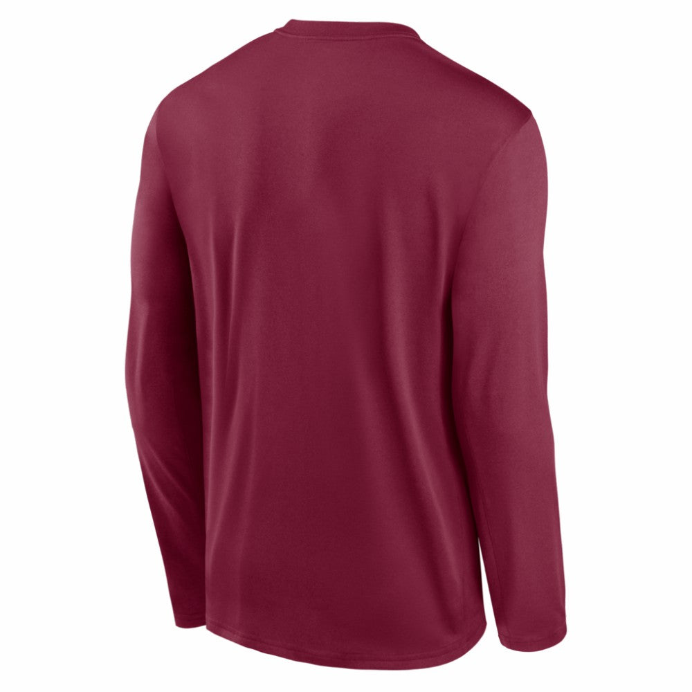 Philadelphia Phillies Authentic Collection Legend Dri-FIT Long Sleeve T-Shirt - Burgundy | Nike