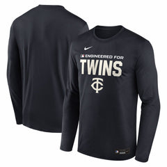 Minnesota Twins Authentic Collection Legend Dri-FIT Long Sleeve T-Shirt - Navy | Nike