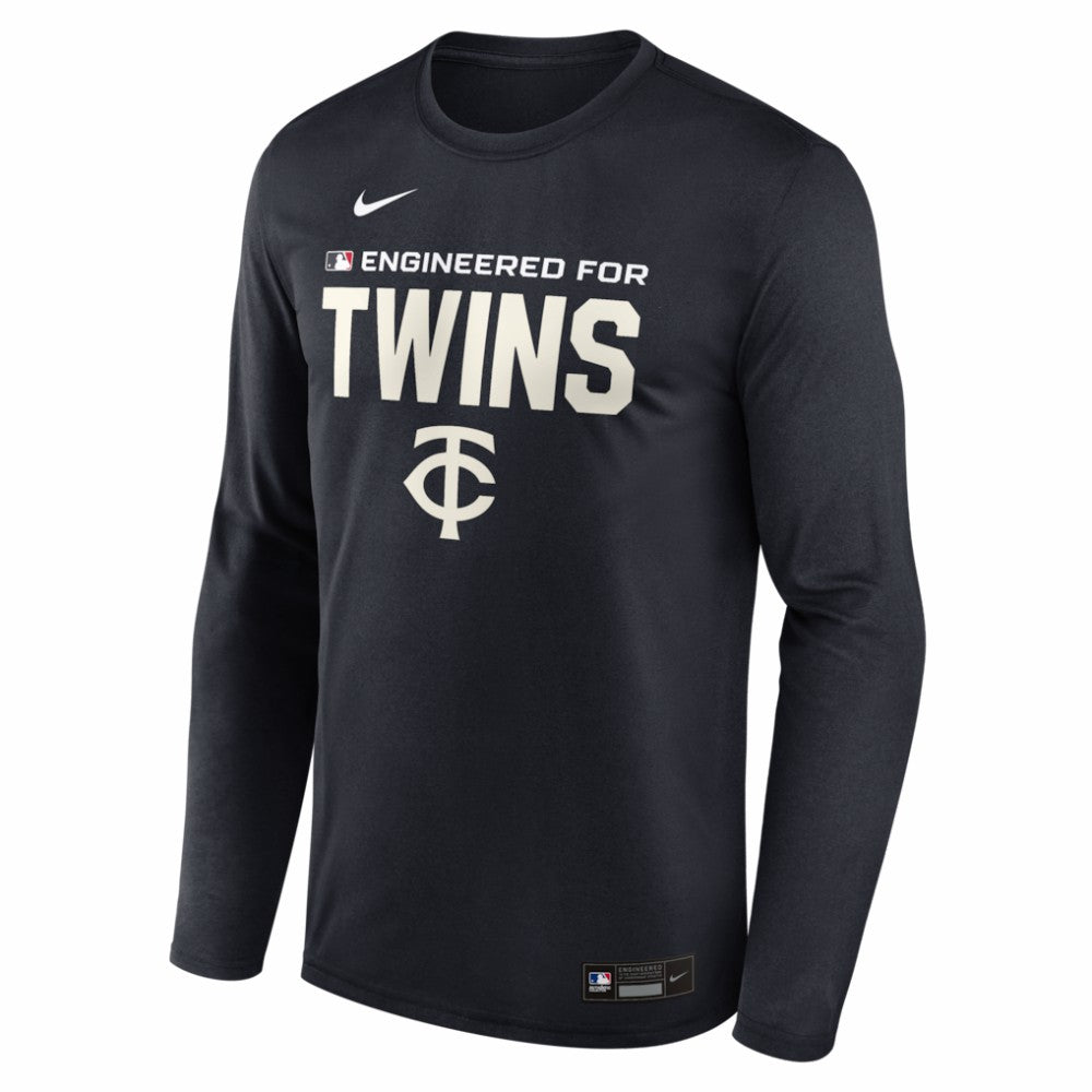 Minnesota Twins Authentic Collection Legend Dri-FIT Long Sleeve T-Shirt - Navy | Nike