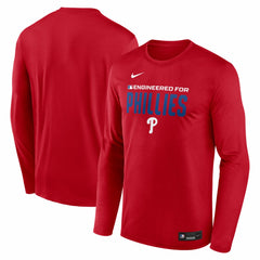 Philadelphia Phillies Authentic Collection Legend Dri-FIT Long Sleeve T-Shirt - Red | Nike