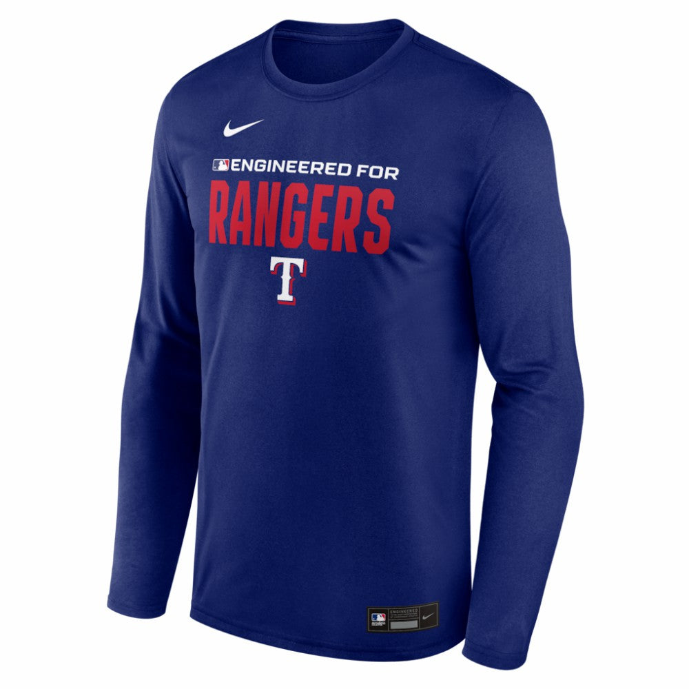 Texas Rangers Authentic Collection Legend Dri-FIT Long Sleeve T-Shirt - Royal | Nike