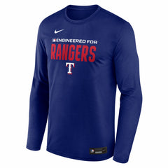 Texas Rangers Authentic Collection Legend Dri-FIT Long Sleeve T-Shirt - Royal | Nike