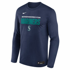 Seattle Mariners Authentic Collection Legend Dri-FIT Long Sleeve T-Shirt - Navy | Nike
