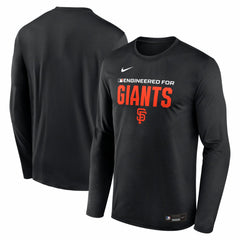 San Francisco Giants Authentic Collection Legend Dri-FIT Long Sleeve T-Shirt - Black | Nike