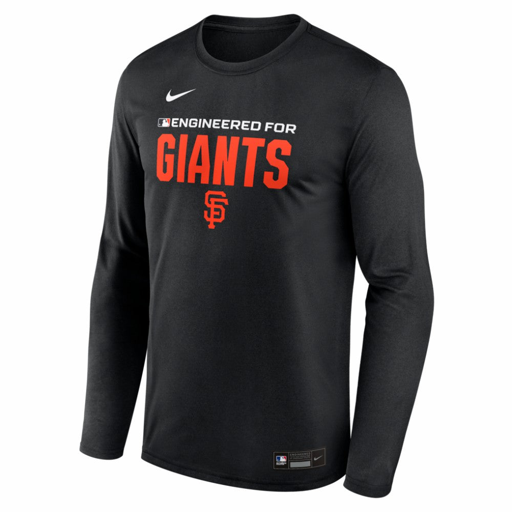 San Francisco Giants Authentic Collection Legend Dri-FIT Long Sleeve T-Shirt - Black | Nike