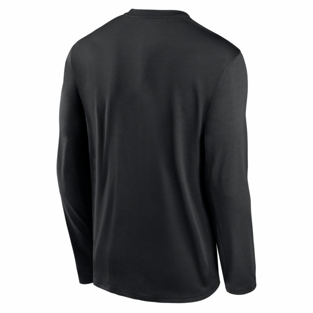 Miami Marlins Authentic Collection Legend Dri-FIT Long Sleeve T-Shirt - Black | Nike