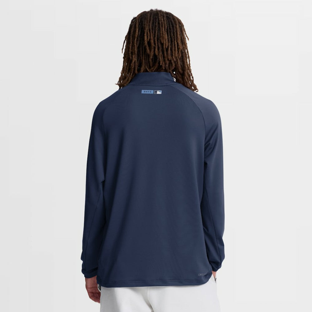 Tampa Bay Rays Authentic Collection Dri-FIT Raglan Half-Zip Pullover - Navy | Nike