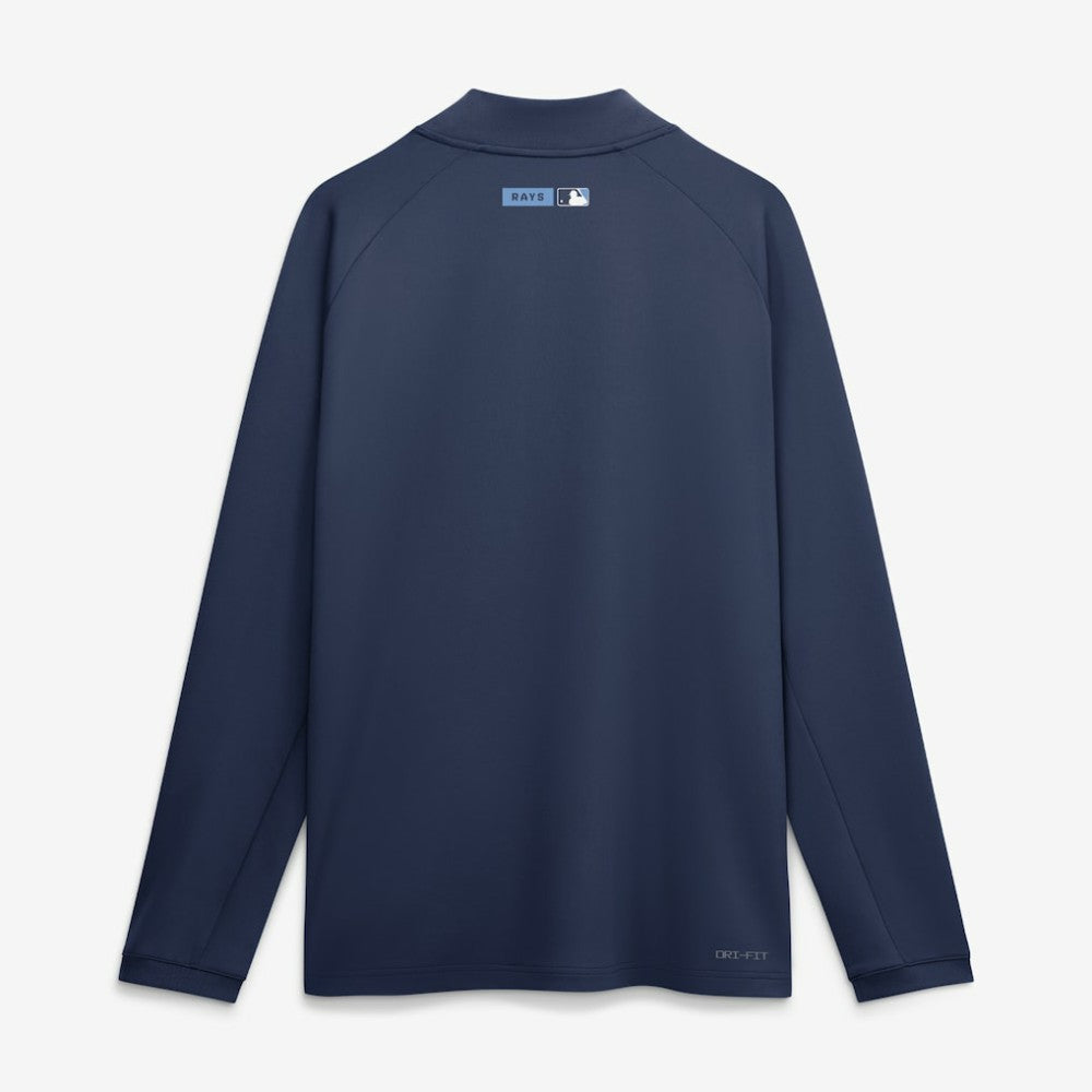 Tampa Bay Rays Authentic Collection Dri-FIT Raglan Half-Zip Pullover - Navy | Nike
