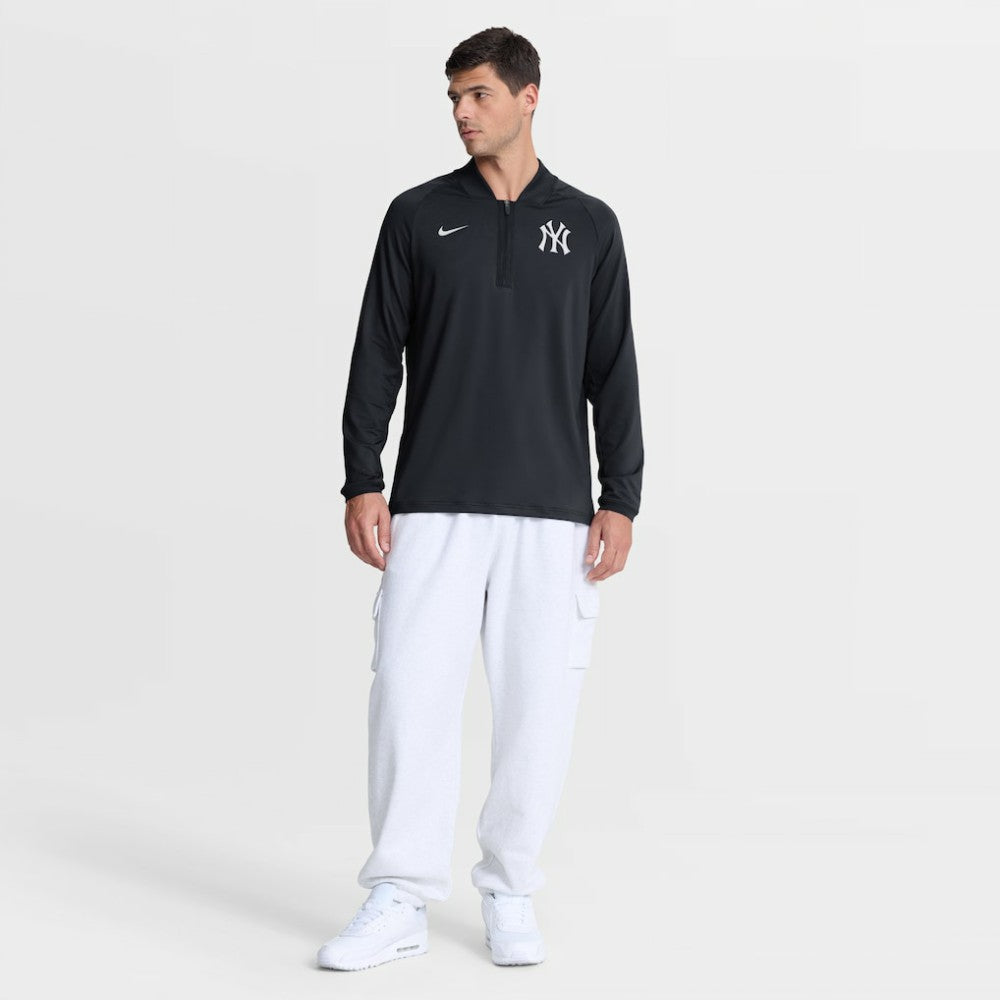 New York Yankees Authentic Collection Dri-FIT Raglan Half-Zip Pullover - Navy | Nike