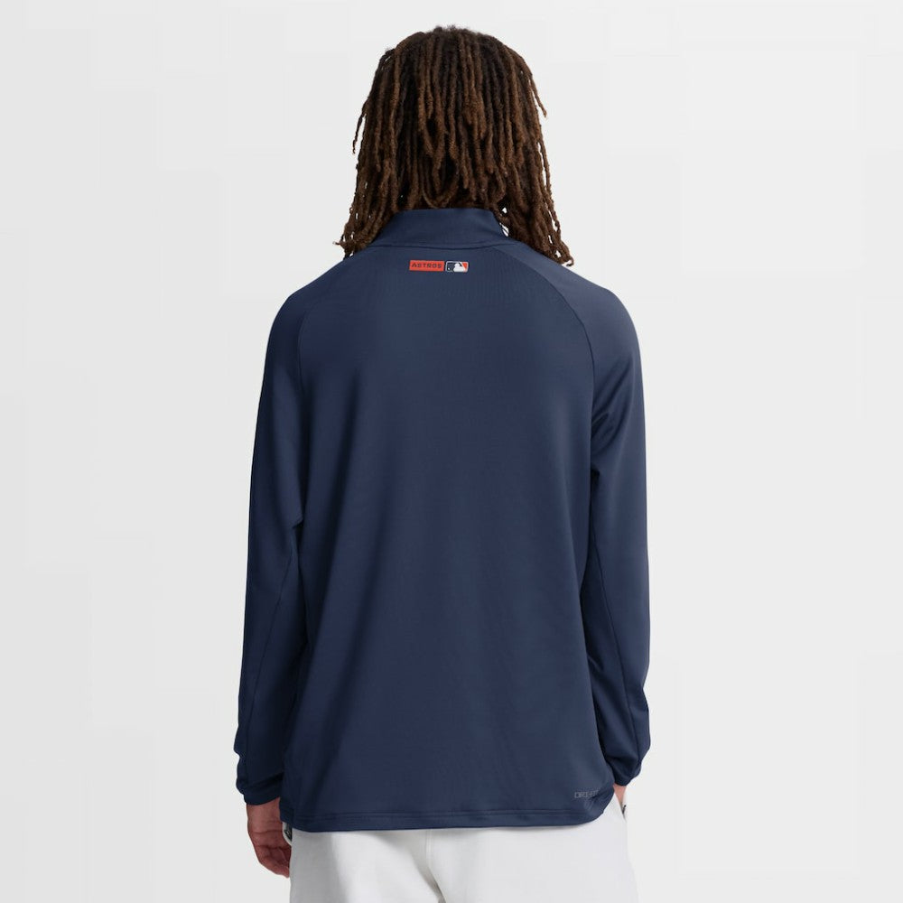 Houston Astros Authentic Collection Dri-FIT Raglan Half-Zip Pullover - Navy | Nike