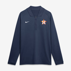 Houston Astros Authentic Collection Dri-FIT Raglan Half-Zip Pullover - Navy | Nike