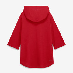 Cincinnati Reds Authentic Collection Flux Dri-FIT Raglan 3/4-Sleeve Hooded T-Shirt - Gray | Nike