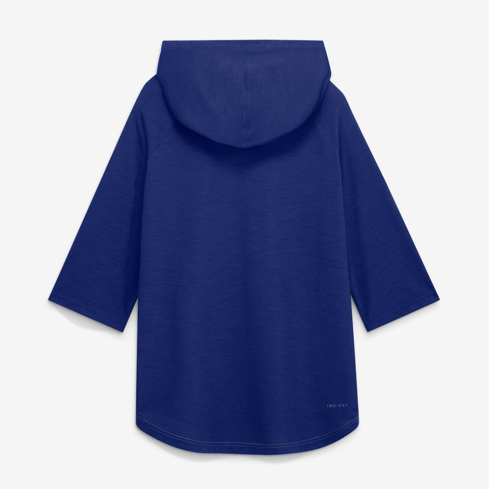 Texas Rangers Authentic Collection Flux Dri-FIT Raglan 3/4-Sleeve Hooded T-Shirt - Gray | Nike