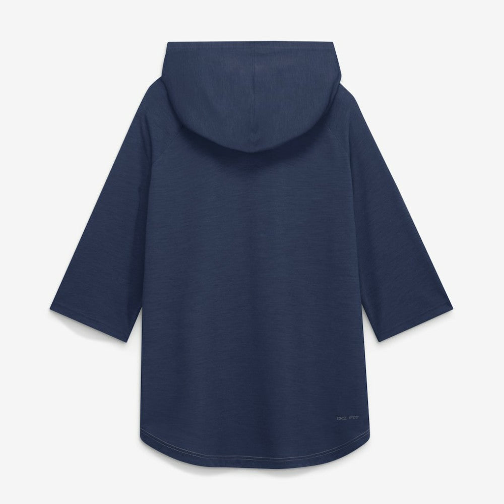 Tampa Bay Rays Authentic Collection Flux Dri-FIT Raglan 3/4-Sleeve Hooded T-Shirt - Gray | Nike