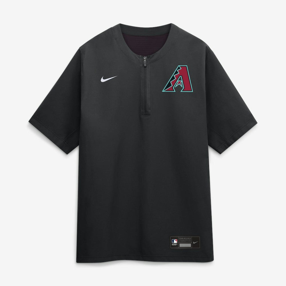 Arizona Diamondbacks Authentic Collection Dri-FIT Quarter-Zip Windshirt - Black | Nike