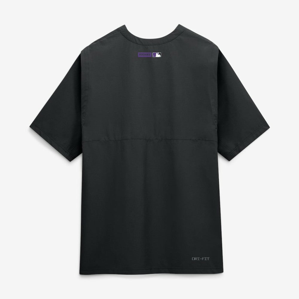 Colorado Rockies Authentic Collection Dri-FIT Quarter-Zip Windshirt - Black | Nike