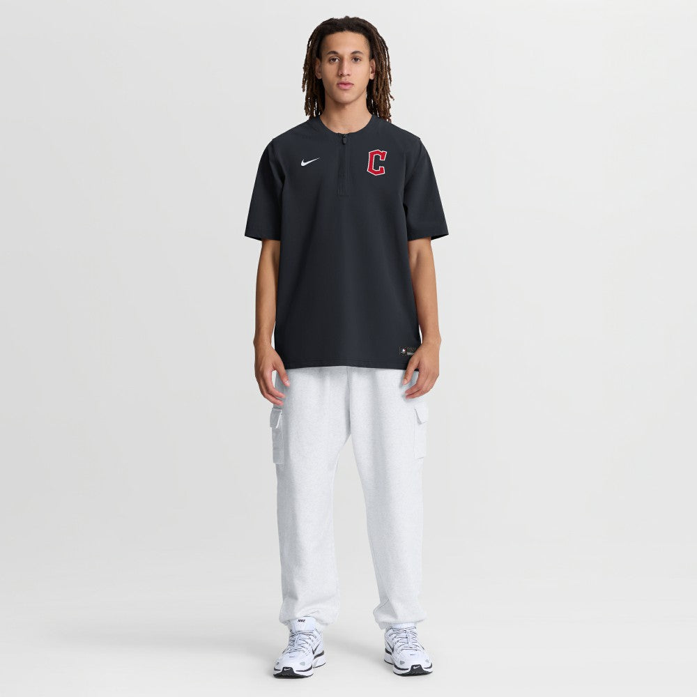 Cleveland Guardians Authentic Collection Dri-FIT Quarter-Zip Windshirt - Navy | Nike