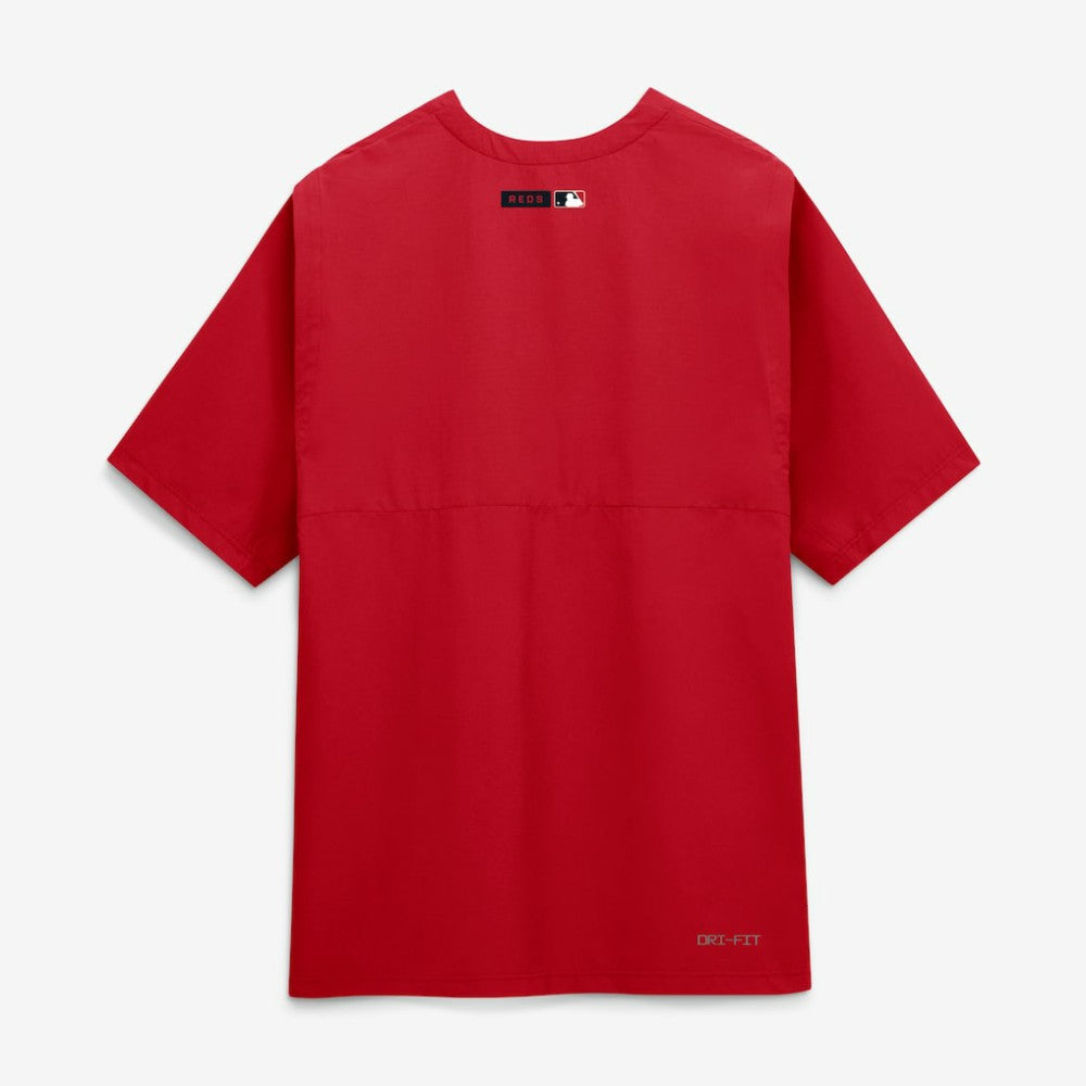 Cincinnati Reds Authentic Collection Dri-FIT Quarter-Zip Windshirt - Red | Nike