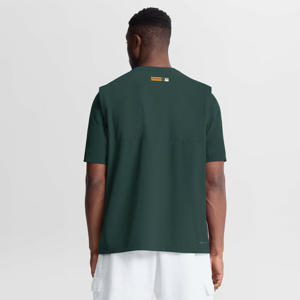 Athletics Authentic Collection Dri-FIT Quarter-Zip Windshirt - Green | Nike