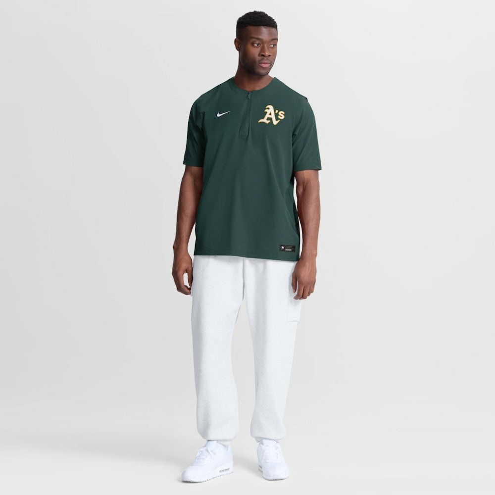 Athletics Authentic Collection Dri-FIT Quarter-Zip Windshirt - Green | Nike