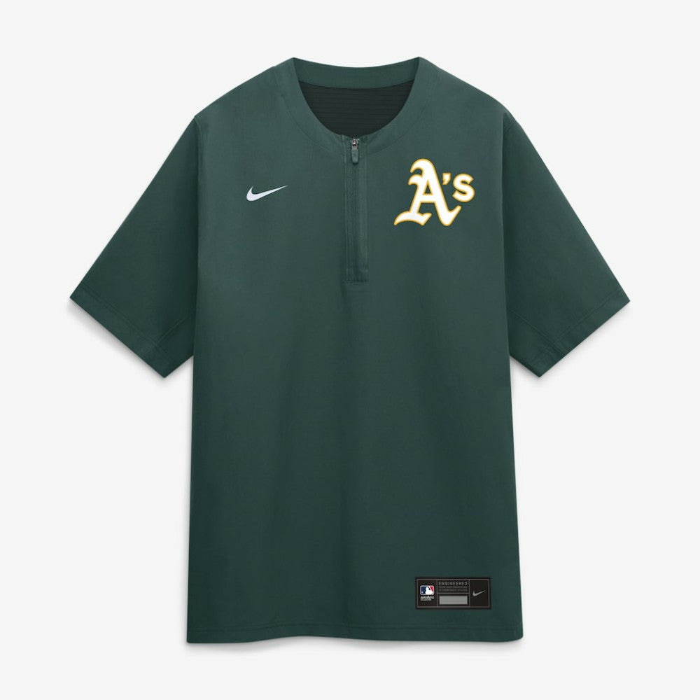 Athletics Authentic Collection Dri-FIT Quarter-Zip Windshirt - Green | Nike