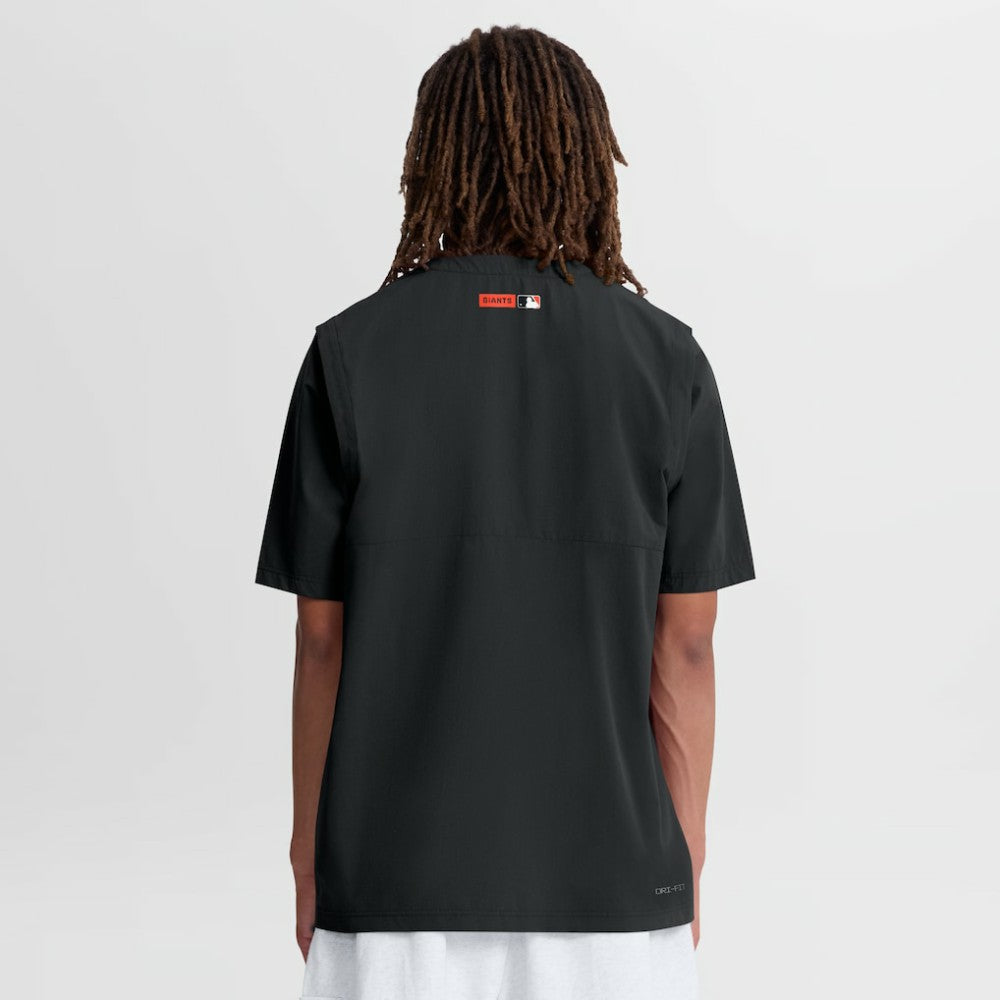 San Francisco Giants Authentic Collection Dri-FIT Quarter-Zip Windshirt - Black | Nike