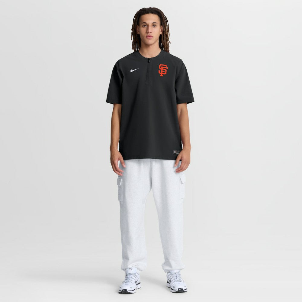San Francisco Giants Authentic Collection Dri-FIT Quarter-Zip Windshirt - Black | Nike