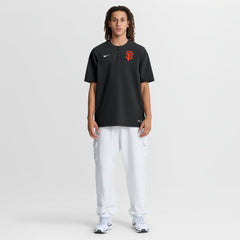 San Francisco Giants Authentic Collection Dri-FIT Quarter-Zip Windshirt - Black | Nike