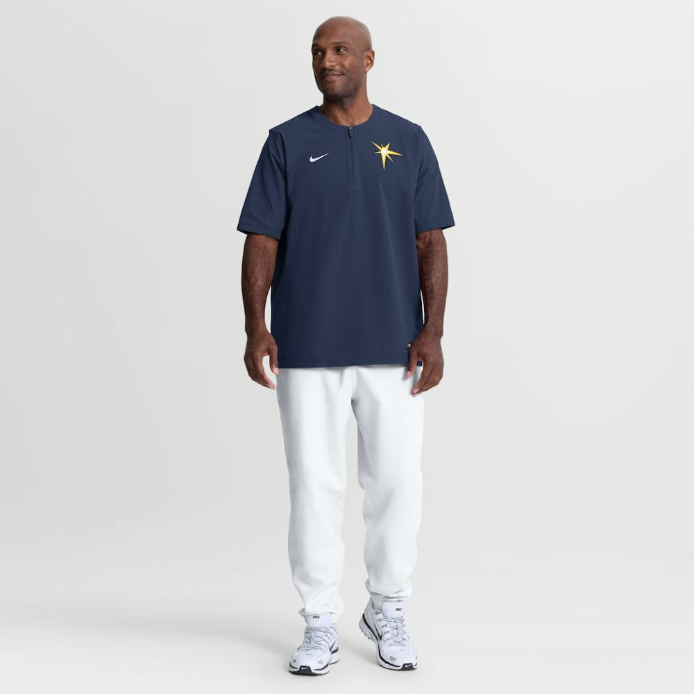 Tampa Bay Rays Authentic Collection Dri-FIT Quarter-Zip Windshirt - Navy | Nike